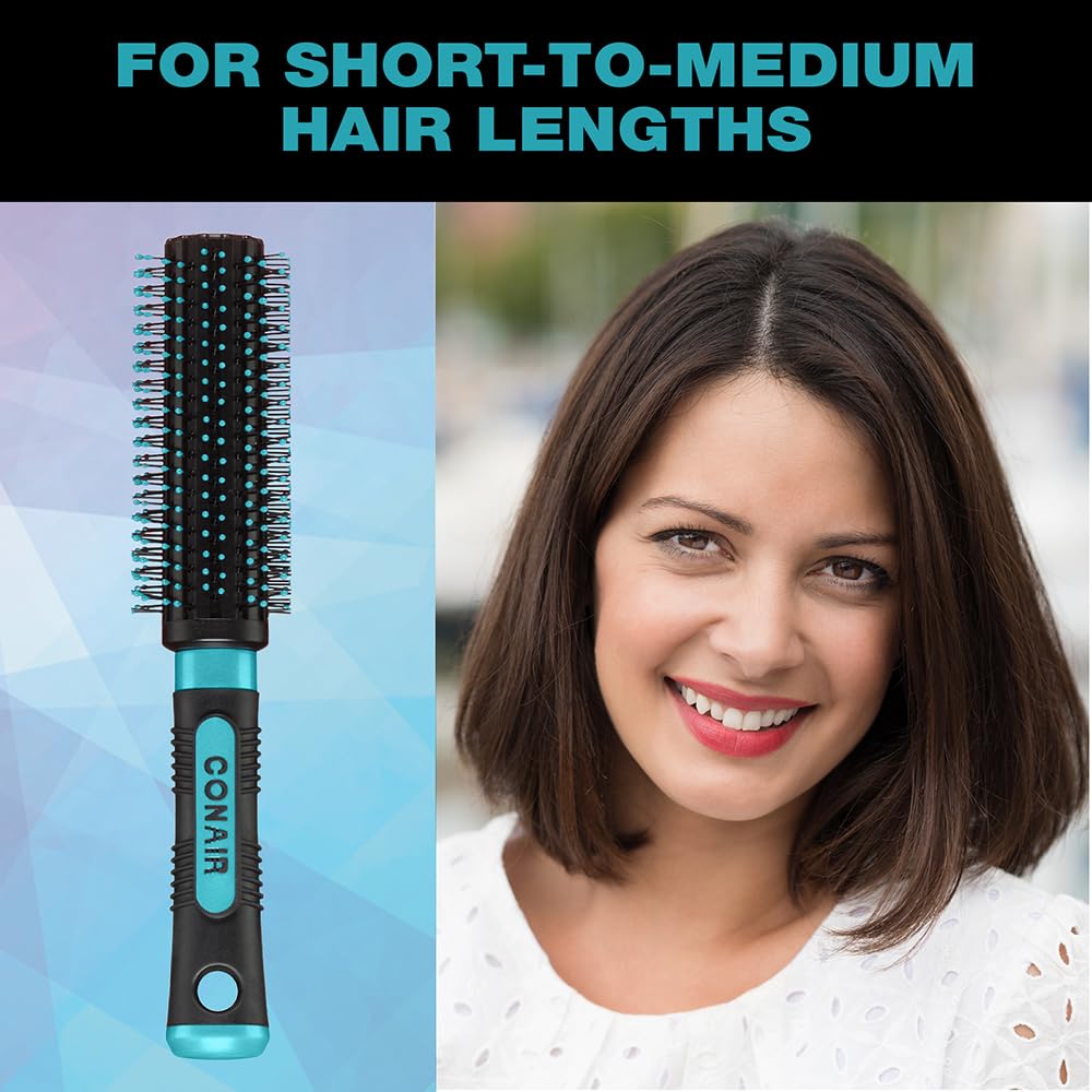 Conair Salon Results Round Brush - Nylon Bristle Hairbrush for Blowout Styling